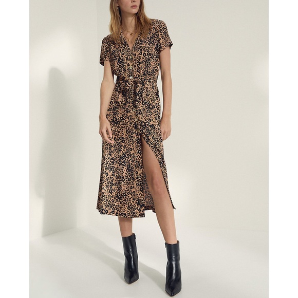 Wilfred Dresses & Skirts - Wilfred Leopard Shirt Dress